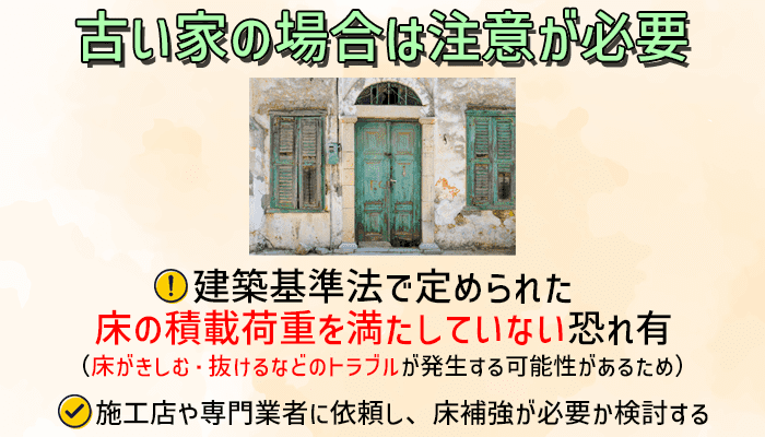 古い家の場合は注意が必要