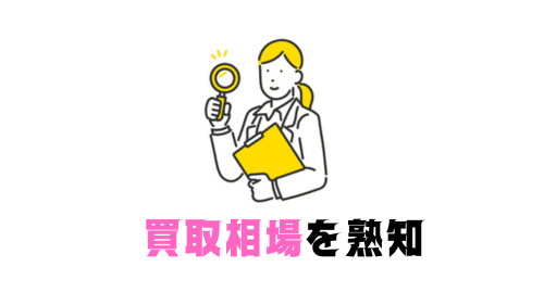 買取相場を熟知