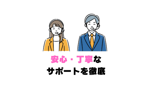 安心・丁寧なサポートを徹底