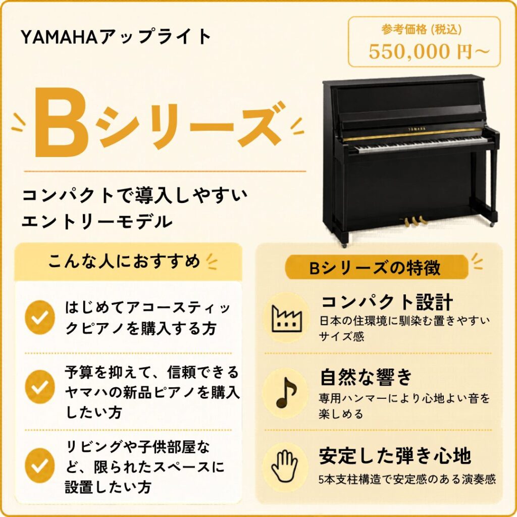 2026年最新】ヤマハ新品ピアノの定価価格一覧表｜シリーズ別の特徴と選び方